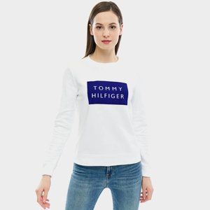 Tommy Hilfiger dámská bílá mikina Lamia - XL (901)